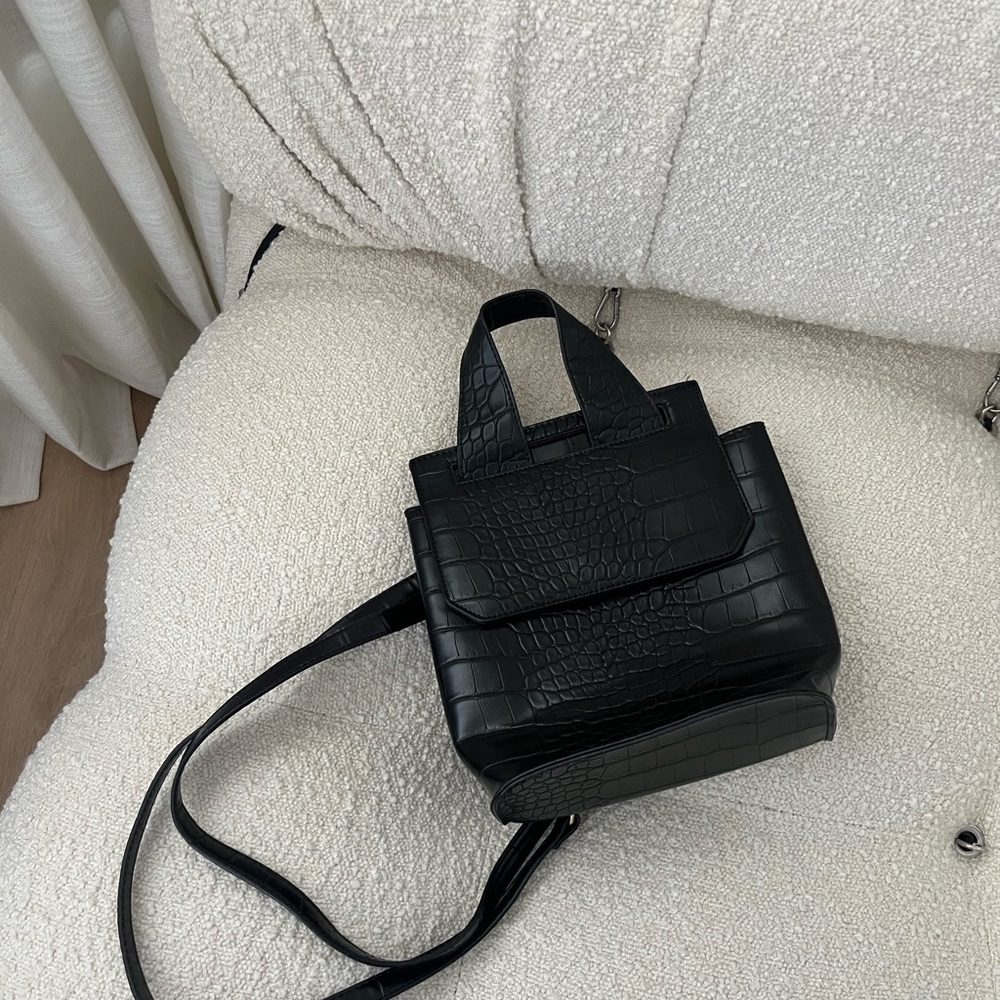 ASOS Black Backpack with Modern Design